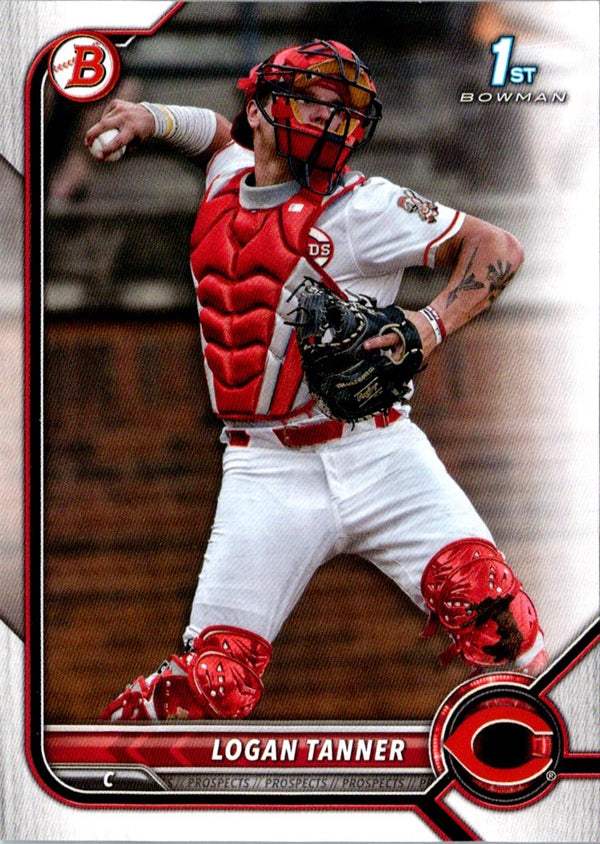 2022 Bowman Draft Baseball Logan Tanner #BD-55 Rookie