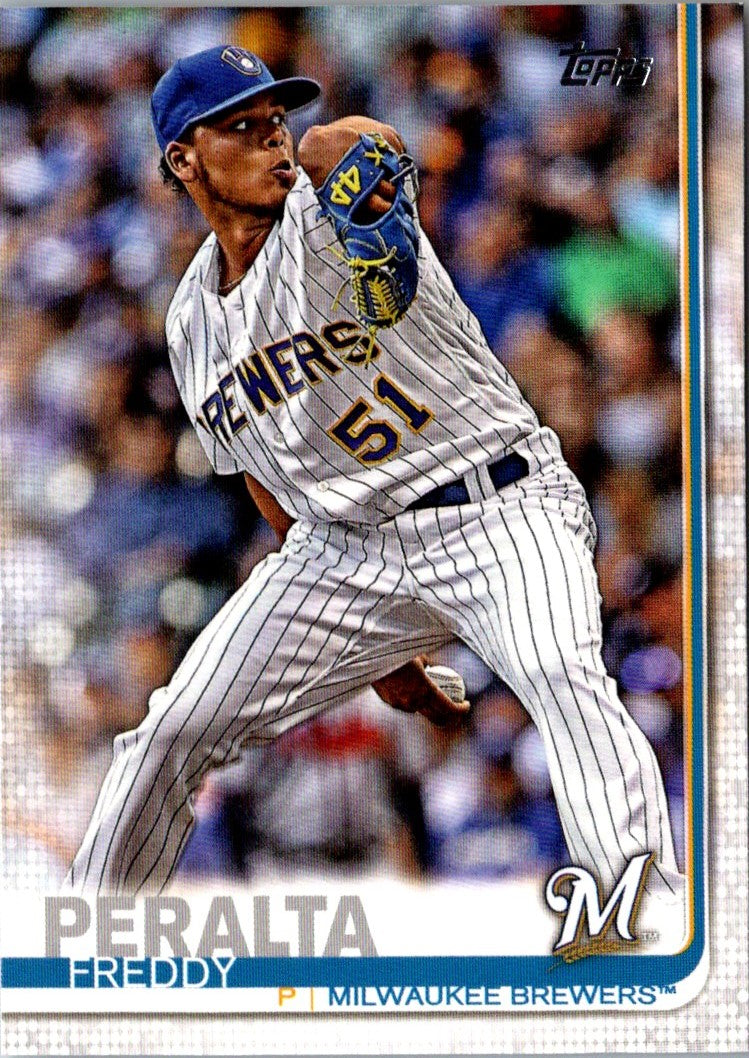 2019 Topps Milwaukee Brewers Freddy Peralta