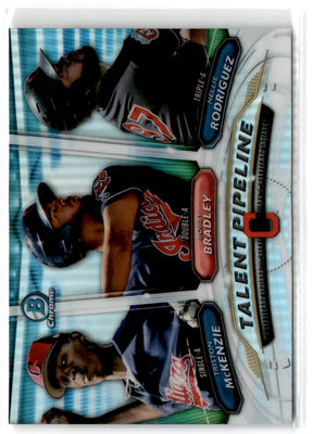 2018 Bowman Talent Pipeline Nellie Rodriguez /Triston McKenzie /Bobby Bradley #TP-CLE