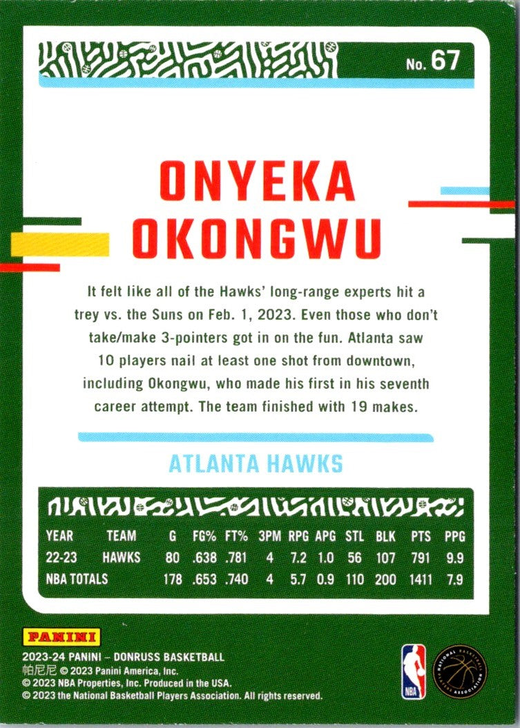 2023 Donruss Red Onyeka Okongwu