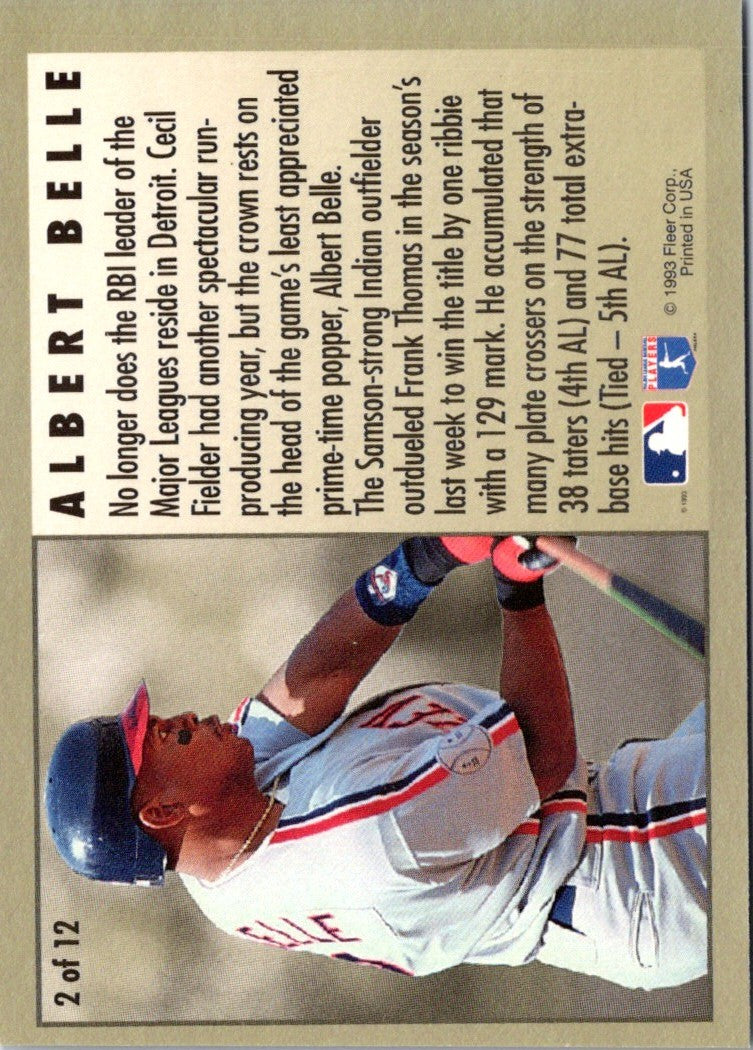 1994 Fleer League Leaders Albert Belle