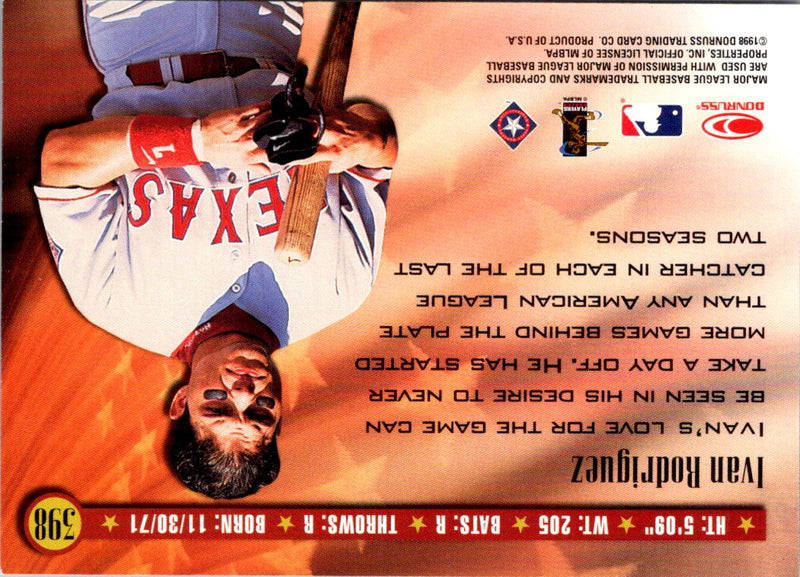 1998 Donruss Ivan Rodriguez
