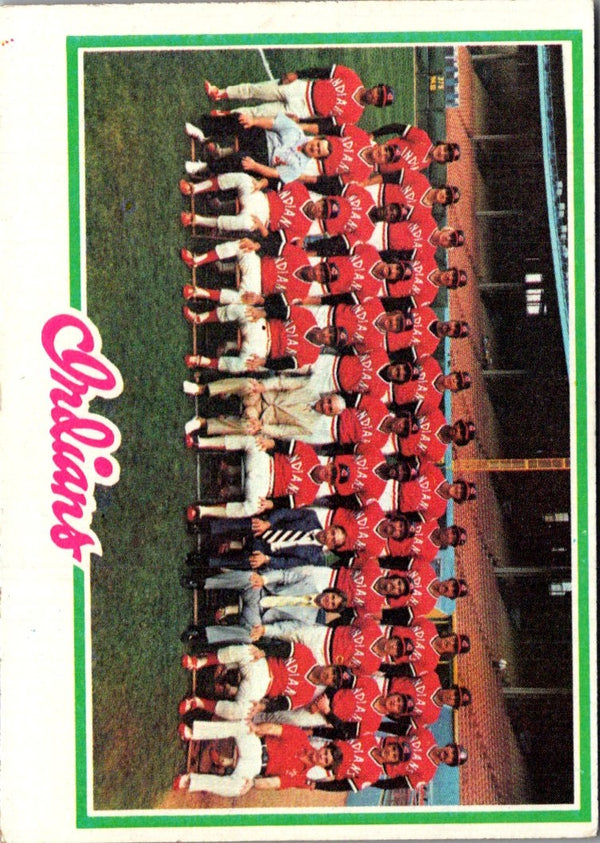 1978 Topps Cleveland Indians #689