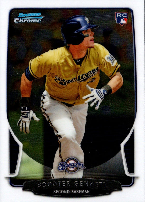 2013 Bowman Draft Picks & Prospects Chrome Scooter Gennett #27 Rookie