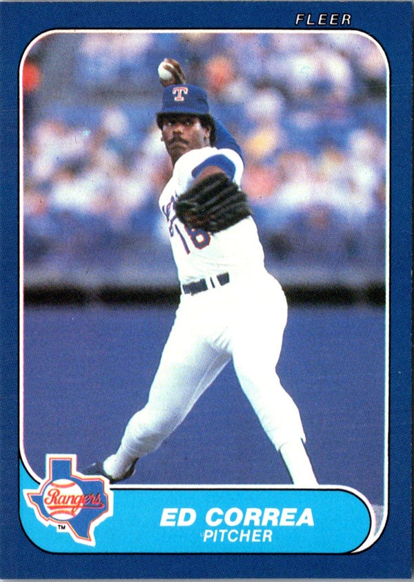 1986 Fleer Update Ed Correa #U-30