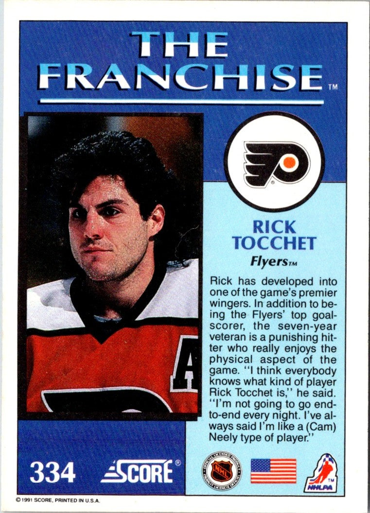 1991 Score Rick Tocchet