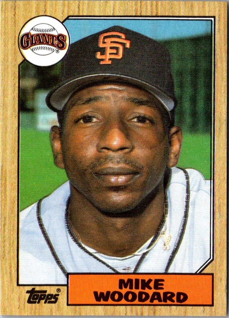 1987 Topps Mike Woodard