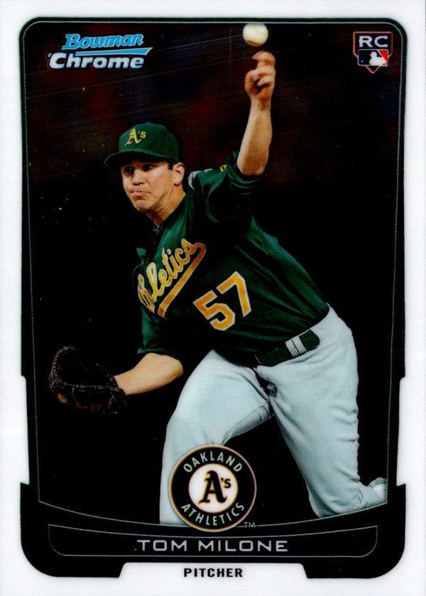 2012 Bowman Tom Milone #196 Rookie