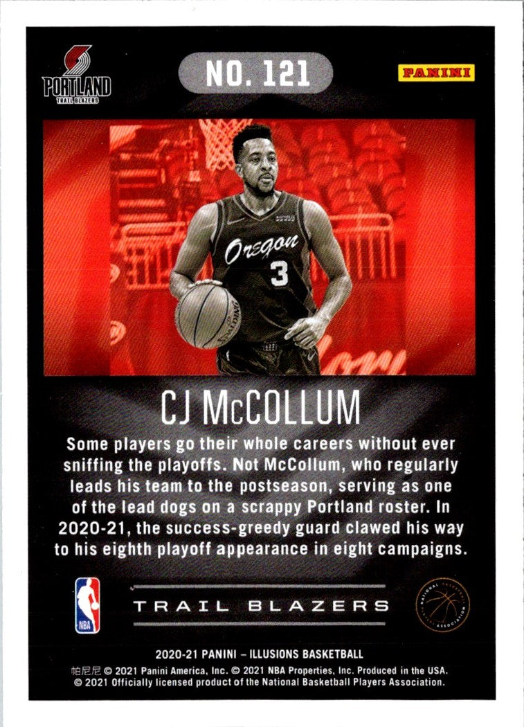 2020 Panini Illusions Asia Red CJ McCollum