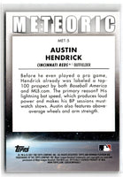 2021 Bowman Platinum Meteoric Austin Hendrick #MET-5