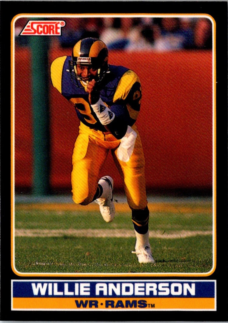 1990 Score Young Superstars Willie Anderson
