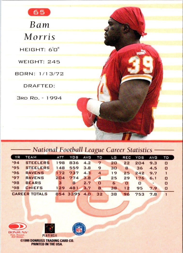 1999 Donruss Bam Morris