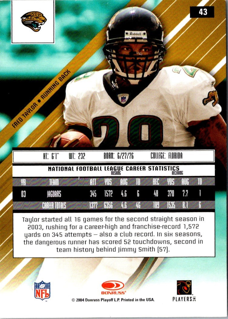 2004 Leaf Rookies & Stars Fred Taylor