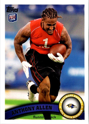 2011 Topps Anthony Allen #82 Rookie