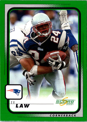 2001 Score Ty Law #123