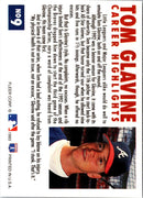 1993 Fleer Tom Glavine Career Highlights Tom Glavine