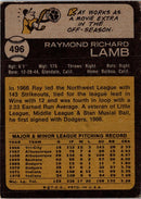 1973 O-Pee-Chee Ray Lamb