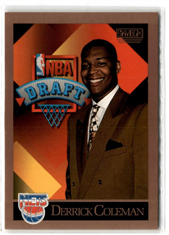 1990 SkyBox Derrick Coleman #362 Rookie