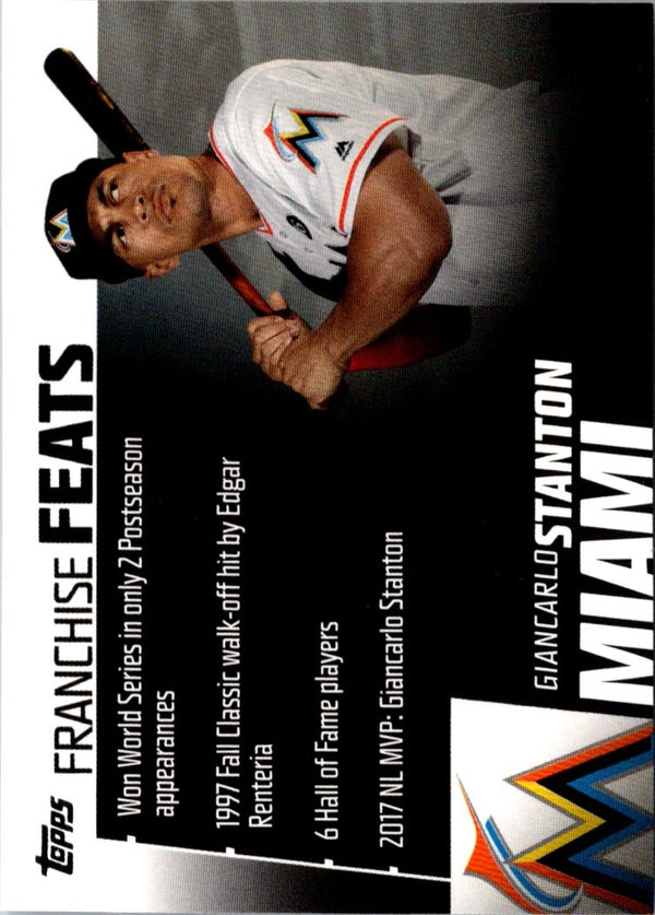 2019 Topps Franchise Feats Giancarlo Stanton #FF-15