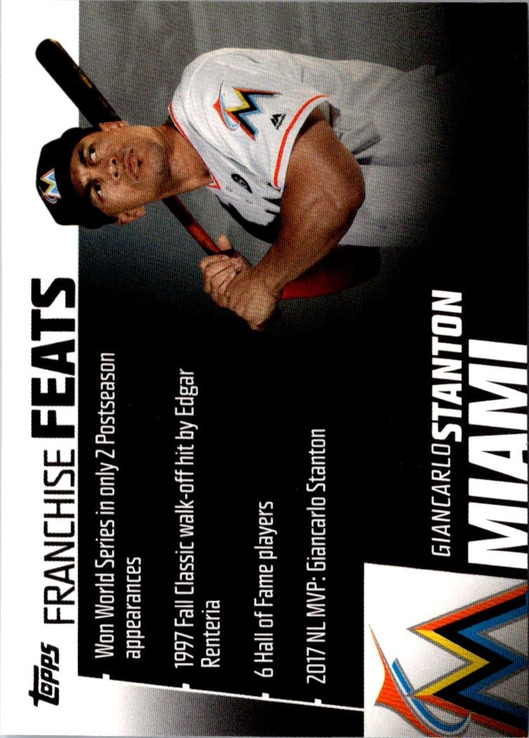 2019 Topps Franchise Feats Giancarlo Stanton