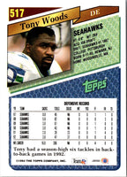 1993 Topps Tony Woods #517