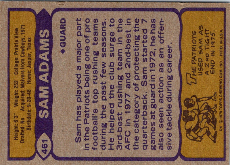 1979 Topps Sam Adams