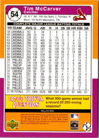 2001 Upper Deck Decade 1970's Tim McCarver #54