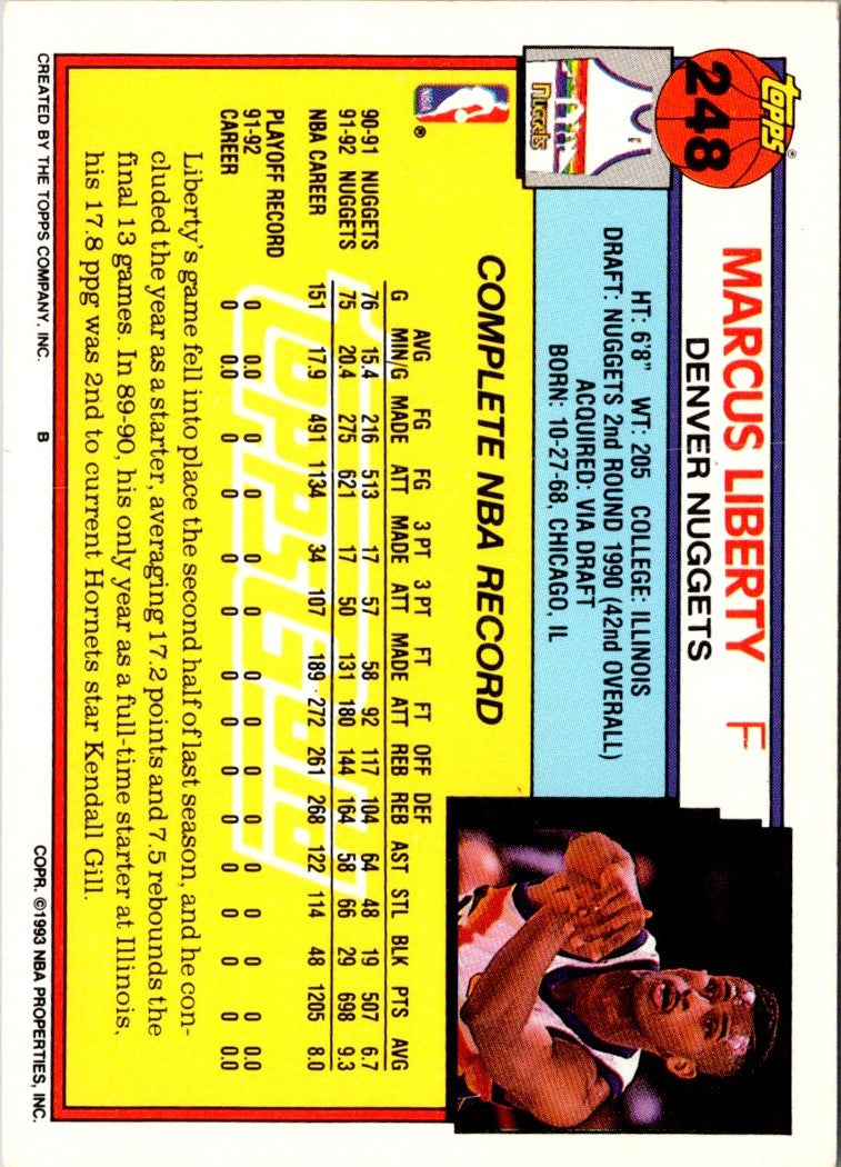 1992 Topps Gold Marcus Liberty