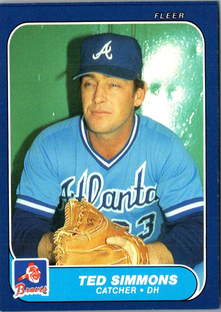 1986 Fleer Update Ted Simmons