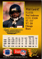 1991 Wild Card Neal Anderson #67