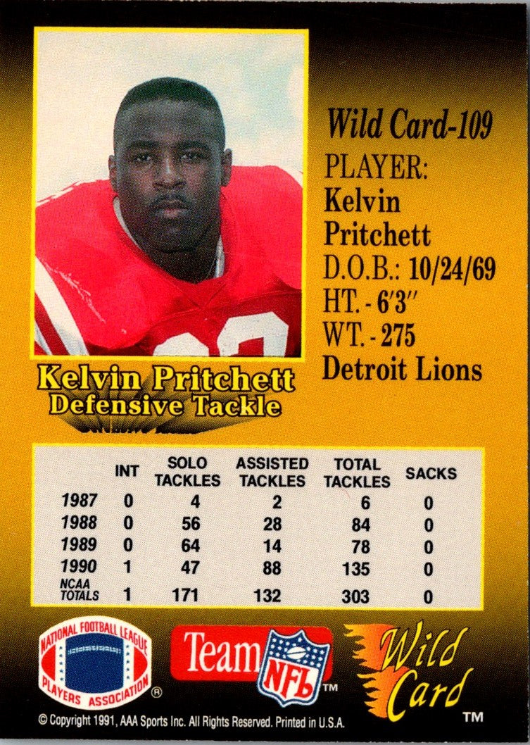 1991 Wild Card Kelvin Pritchett