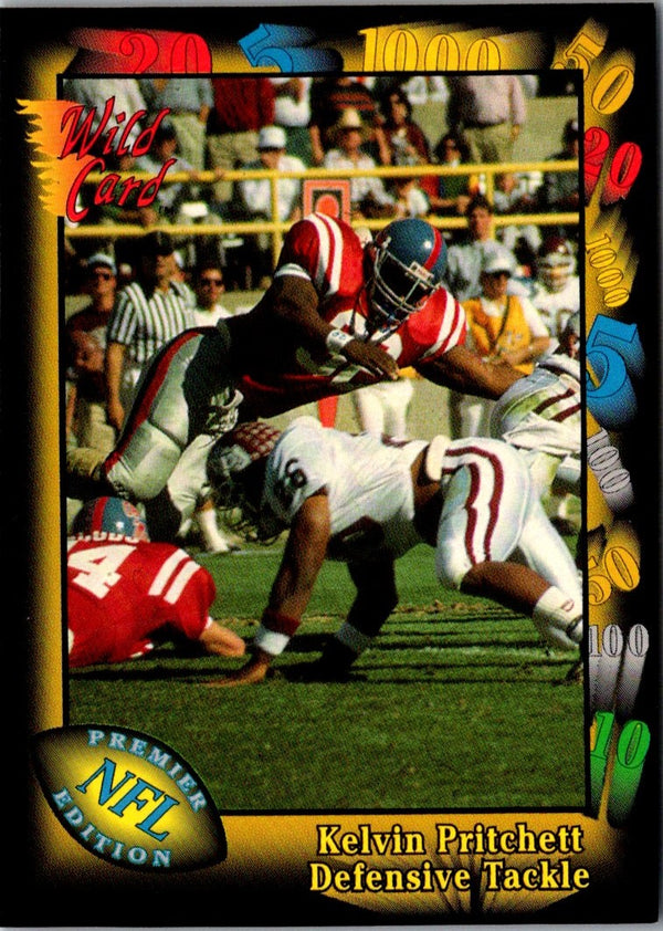 1991 Wild Card Kelvin Pritchett #109 Rookie