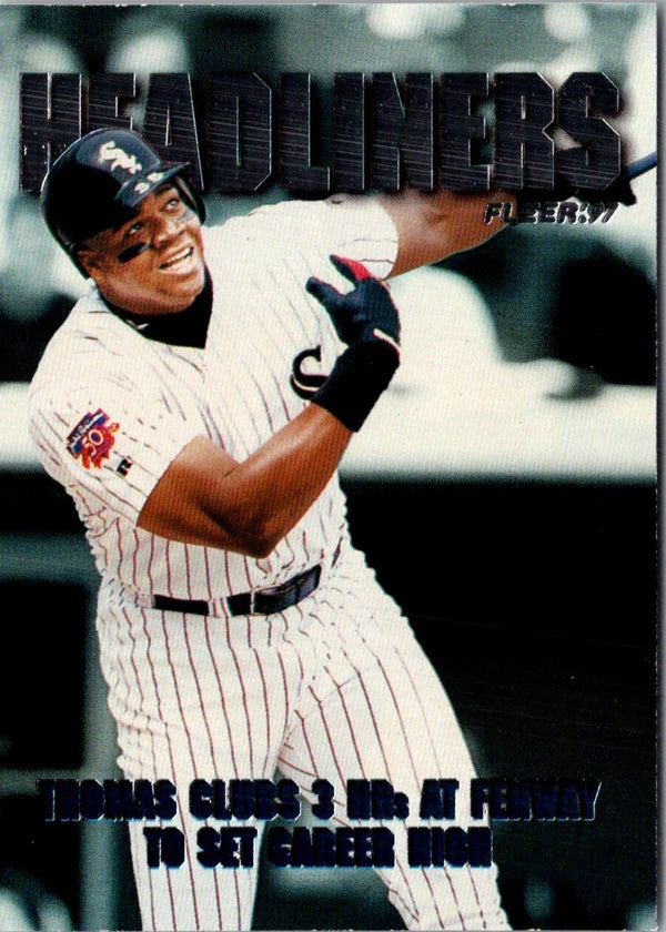 1997 Fleer Headliners Frank Thomas #20