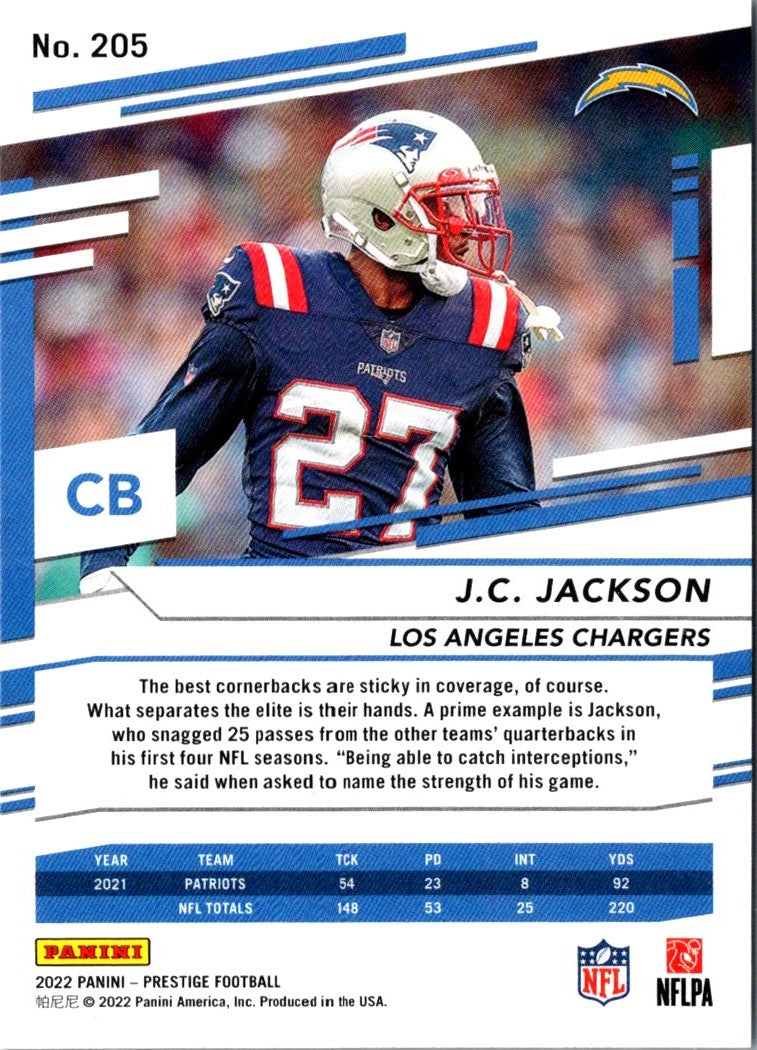 2022 Panini Prestige J.C. Jackson