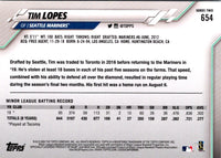 2020 Topps Tim Lopes #654 Rookie
