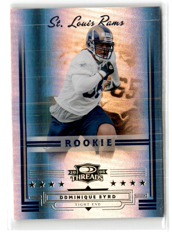 2006 Donruss Threads Dominique Byrd #170 Rookie 899/999