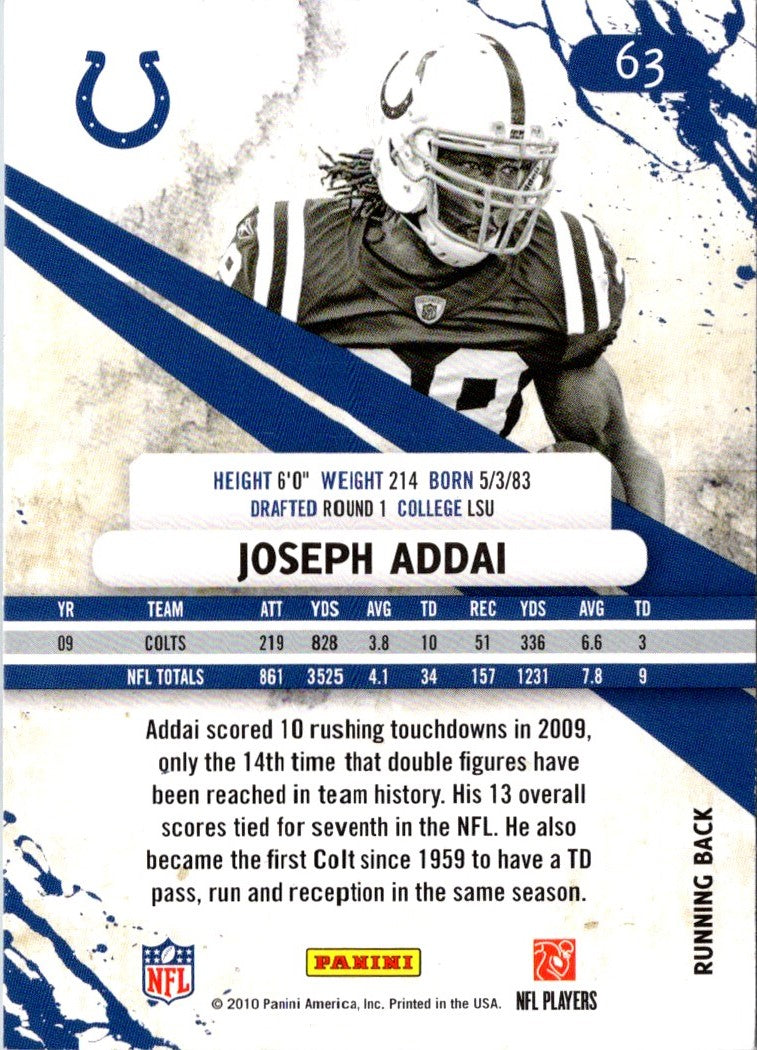 2010 Panini Joseph Addai