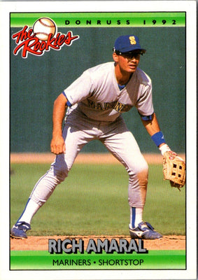 1992 Donruss The Rookies Rich Amaral #3 Rookie