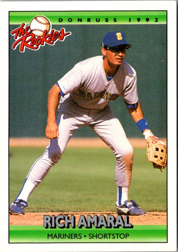 1992 Donruss The Rookies Rich Amaral #3 Rookie