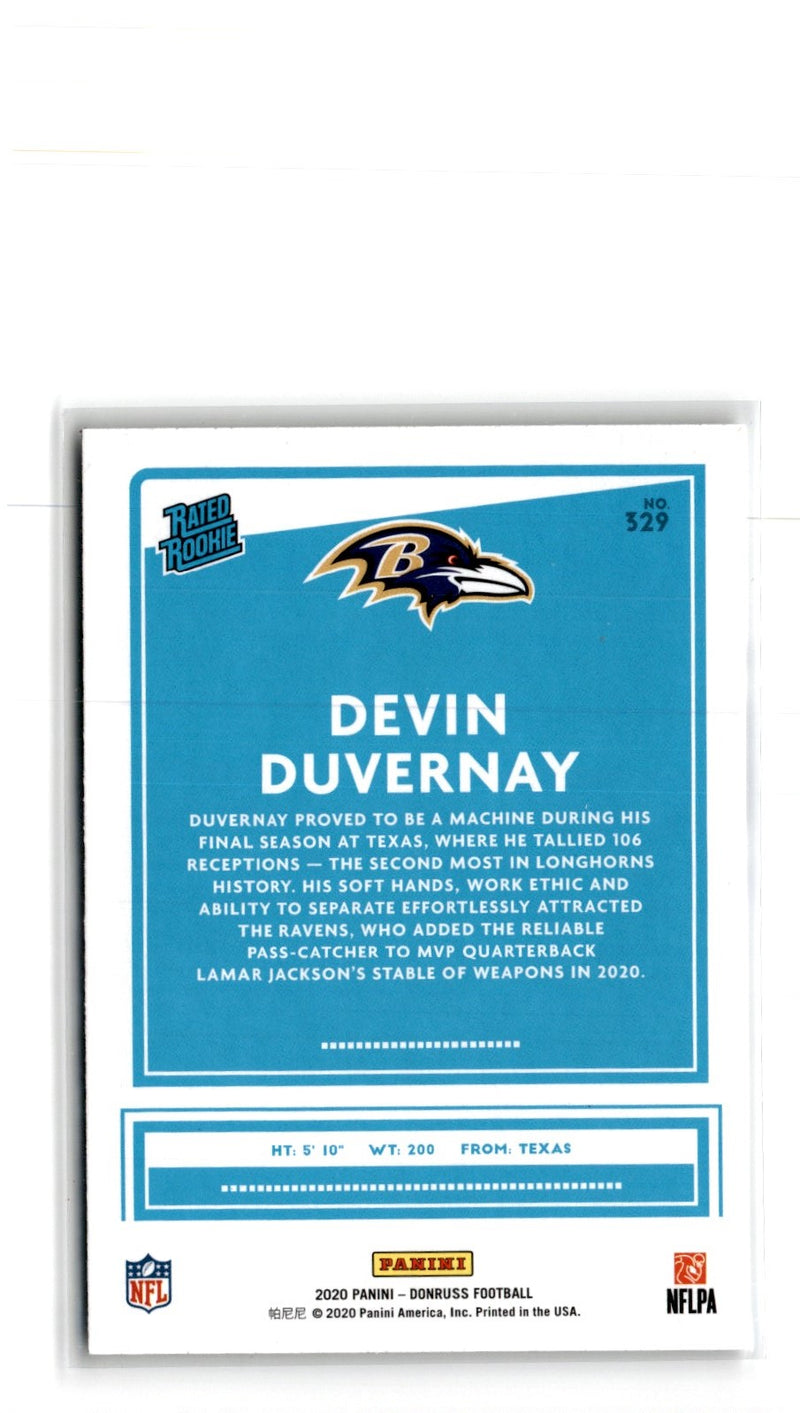 2020 Donruss Rated Rookies Devin Duvernay