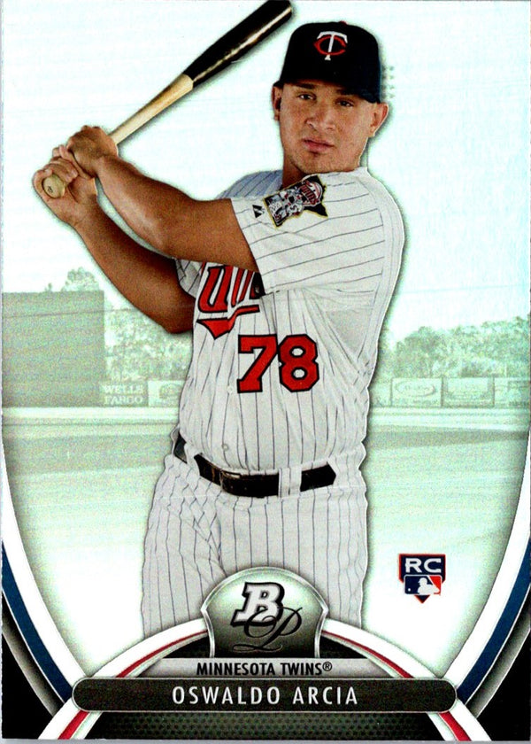 2013 Bowman Platinum Oswaldo Arcia #32 Rookie