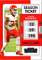 2021 Panini Contenders Red Zone Tyrann Mathieu #50