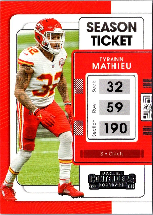 2021 Panini Contenders Red Zone Tyrann Mathieu #50