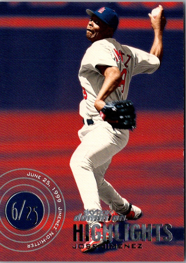 2000 SkyBox Jose Jimenez #15