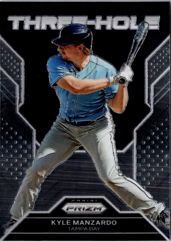 2023 Panini Prizm Three-Hole Kyle Manzardo #TH16