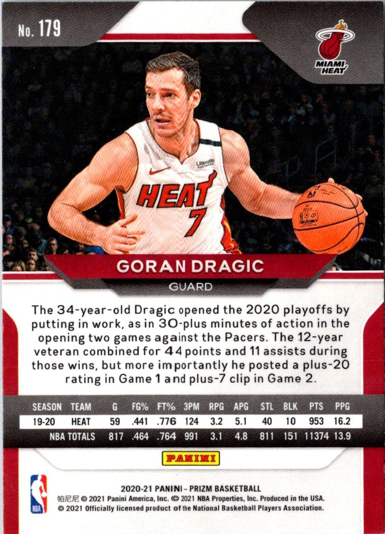 2020 Panini Prizm Goran Dragic