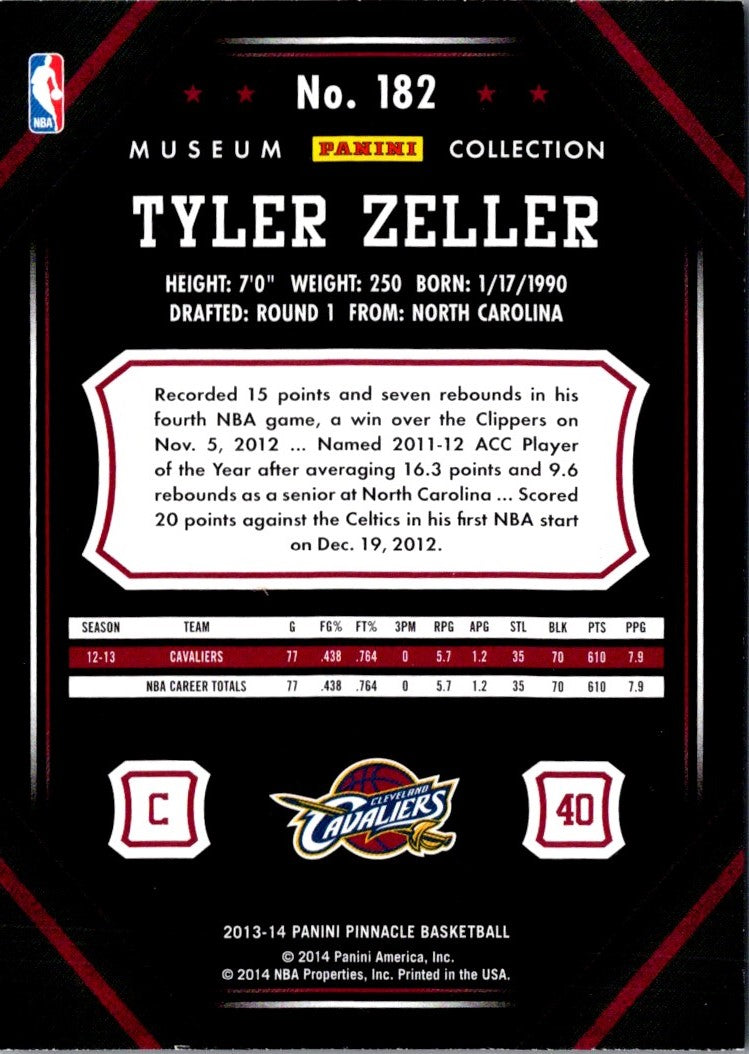 2013 Pinnacle Tyler Zeller