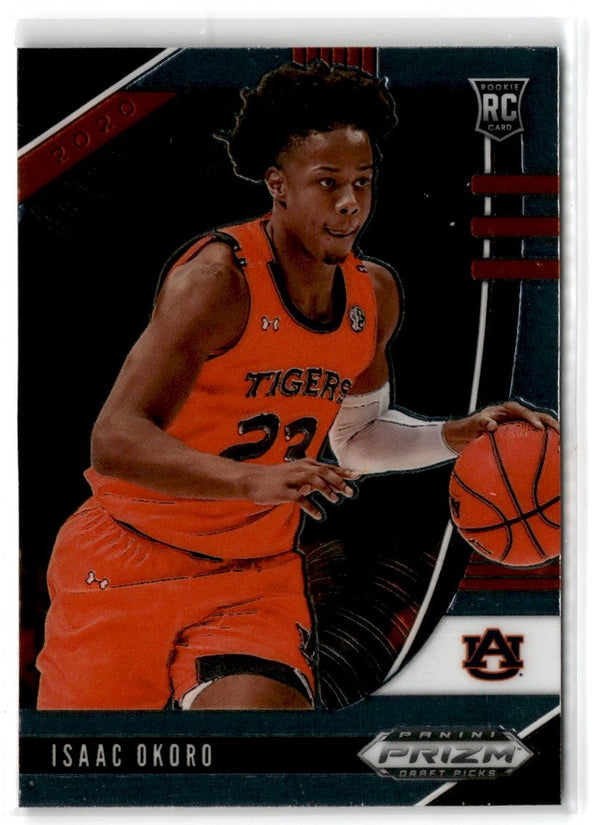 2020 Panini Prizm Draft Picks Collegiate Choice Tiger Stripe Isaac Okoro #4