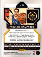 2021 Panini Prizm Blue Facundo Campazzo #54
