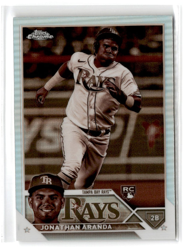 2023 Topps Chrome Jonathan Aranda #18 Rookie